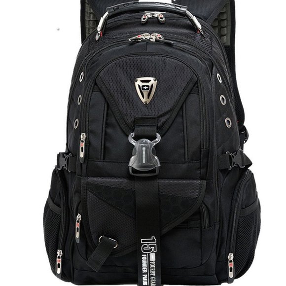 Waterproof Oxford Swiss Backpack Men 17 Inch